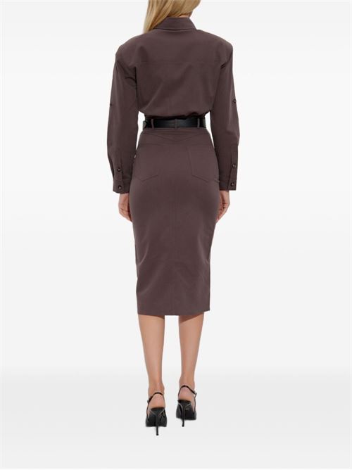 Midi Dress SELF PORTRAIT | AW25077MABROWN